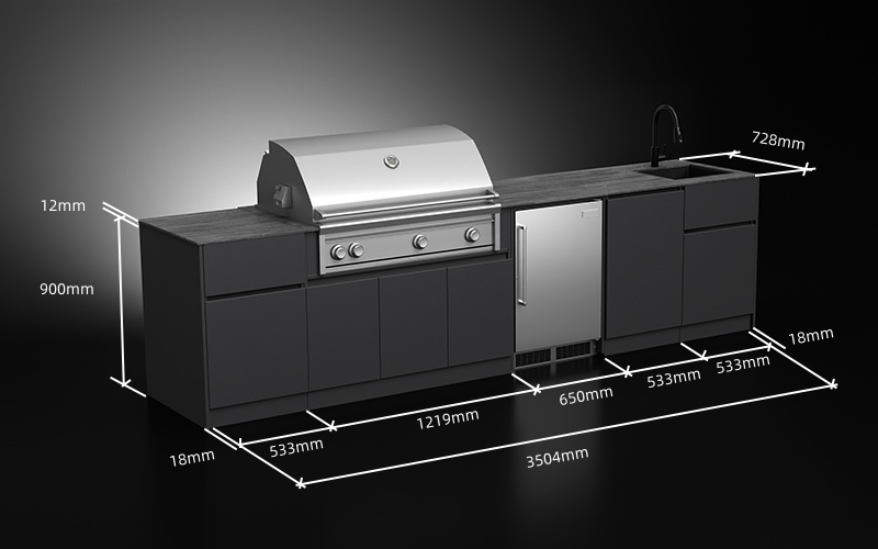 3.5-Meter-Outdoor-BBQ-Kitchen-With-Fridge